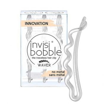 Pinces à Cheveux Waver Crystal Clear Invisibobble 3/pqt