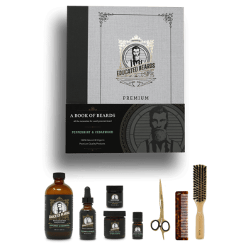 Ensemble Coffret Complet Barbe Menthe Poivrée Educated Beards