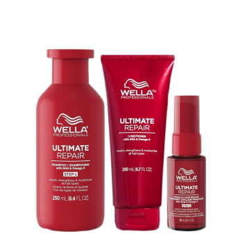 Trio Réparateur Ultimate Repair: Shampoing Revitalisant Traitement Miraculeux Sans Rinçage